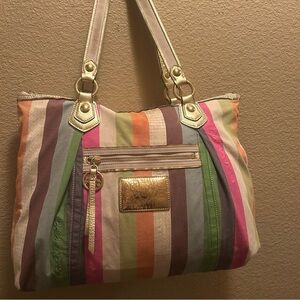 Coach legacy poppy large purse